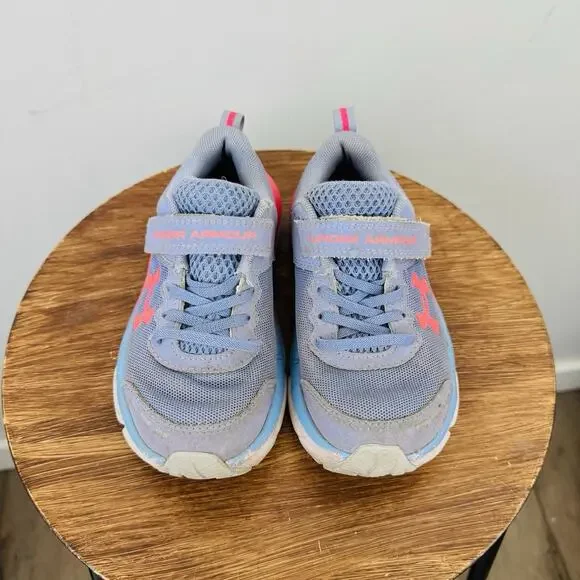 Under Armour Assert 10 AC Girls Purple And Pink Sneakers Size 12 - Picture 4 of 10